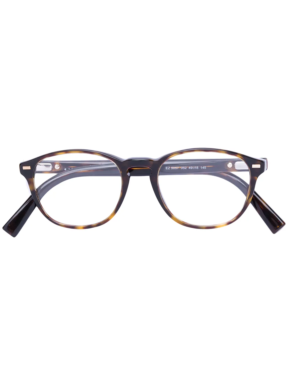 

Zegna round frame glasses - Marrón