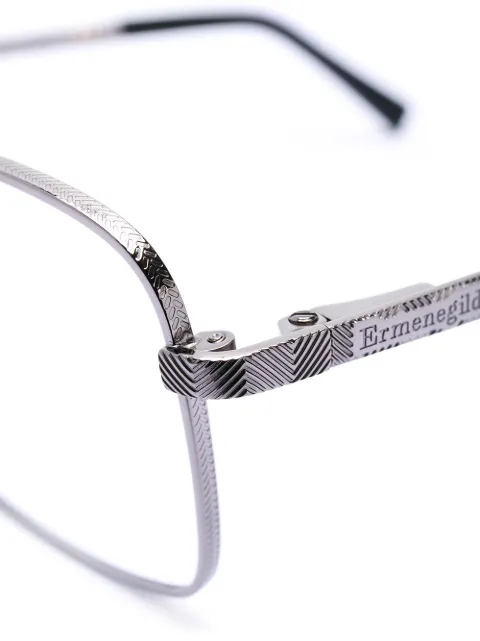 ERMENEGILDO ZEGNA Square Frame Glasses ModeSens