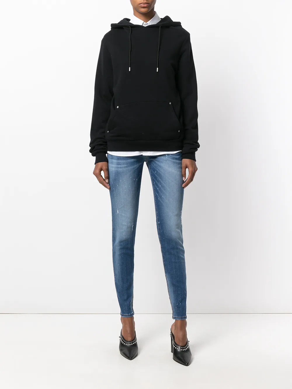DSQUARED2 medium-waisted Twiggy jeans - Blauw