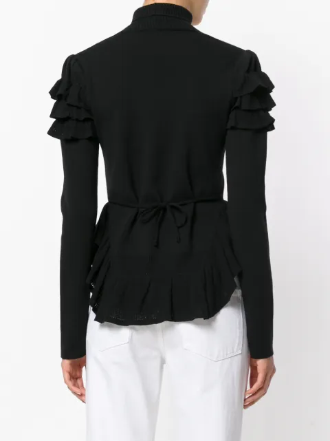 DSQUARED2 FRILL TURTLENECK TOP | ModeSens