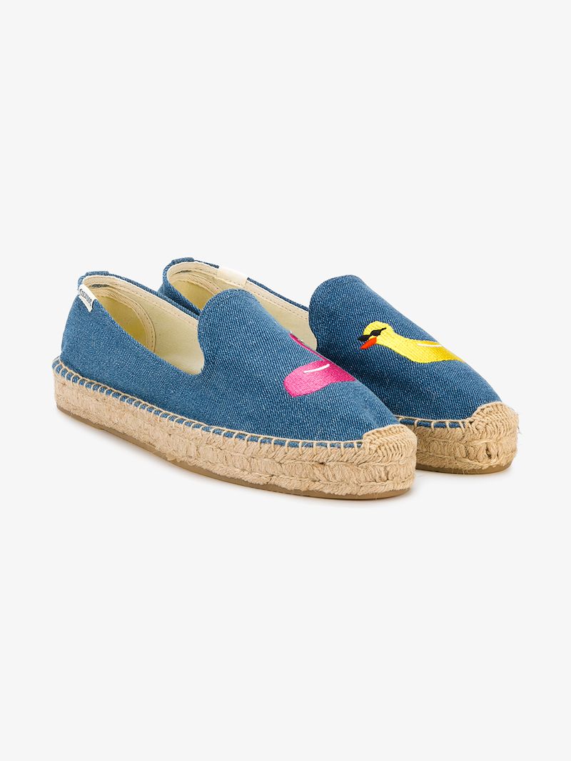blue denim espadrilles