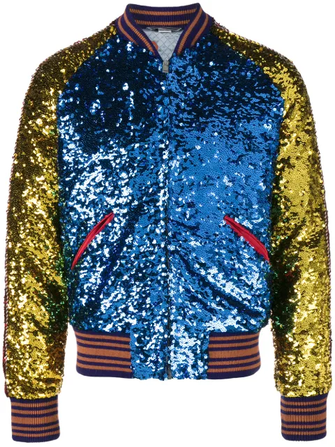 gucci sequin bomber