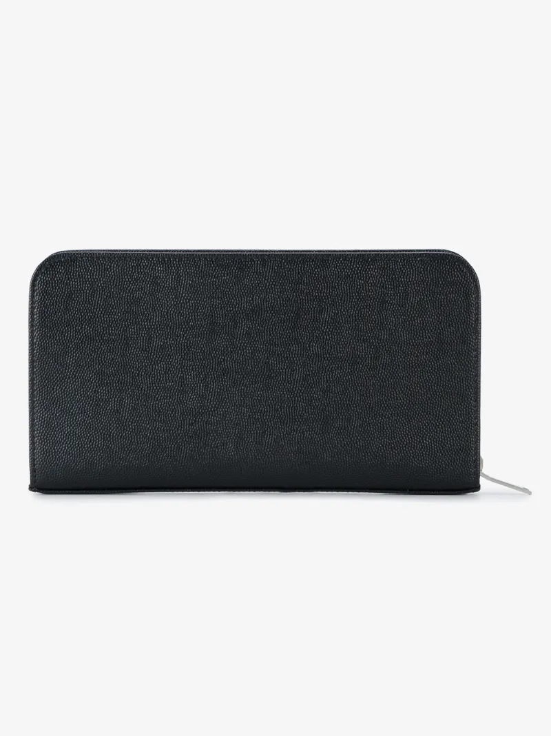 Saint Laurent zip around logo printed wallet