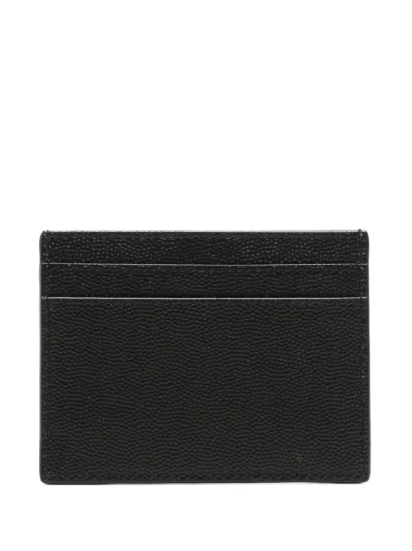 Saint Laurent logo stamp Card Holder Black FARFETCH ZA