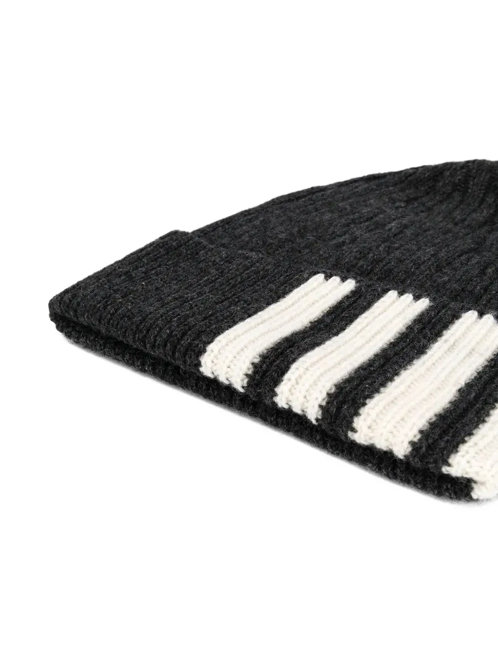 Thom Browne 4-Bar Stripe Cashmere Rib Hat | Image 2