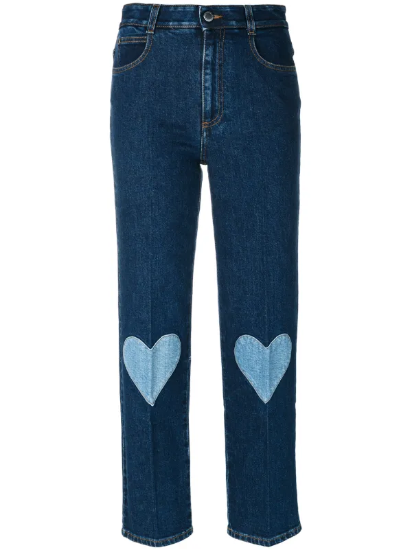 stella mccartney heart jeans