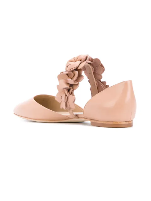 tory burch flower ballet flat