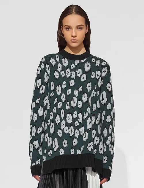 Graphic Jacquard Sweater