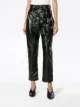 Proenza Schouler Leather Belted Straight Pant