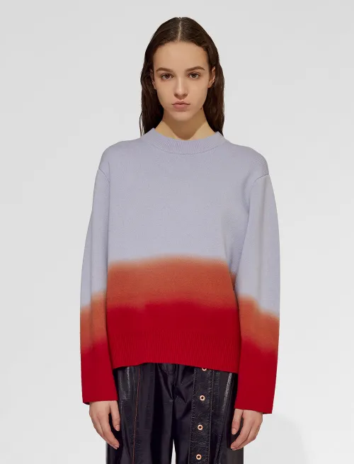 Cashmere Wool Dip-Dyed Sweater