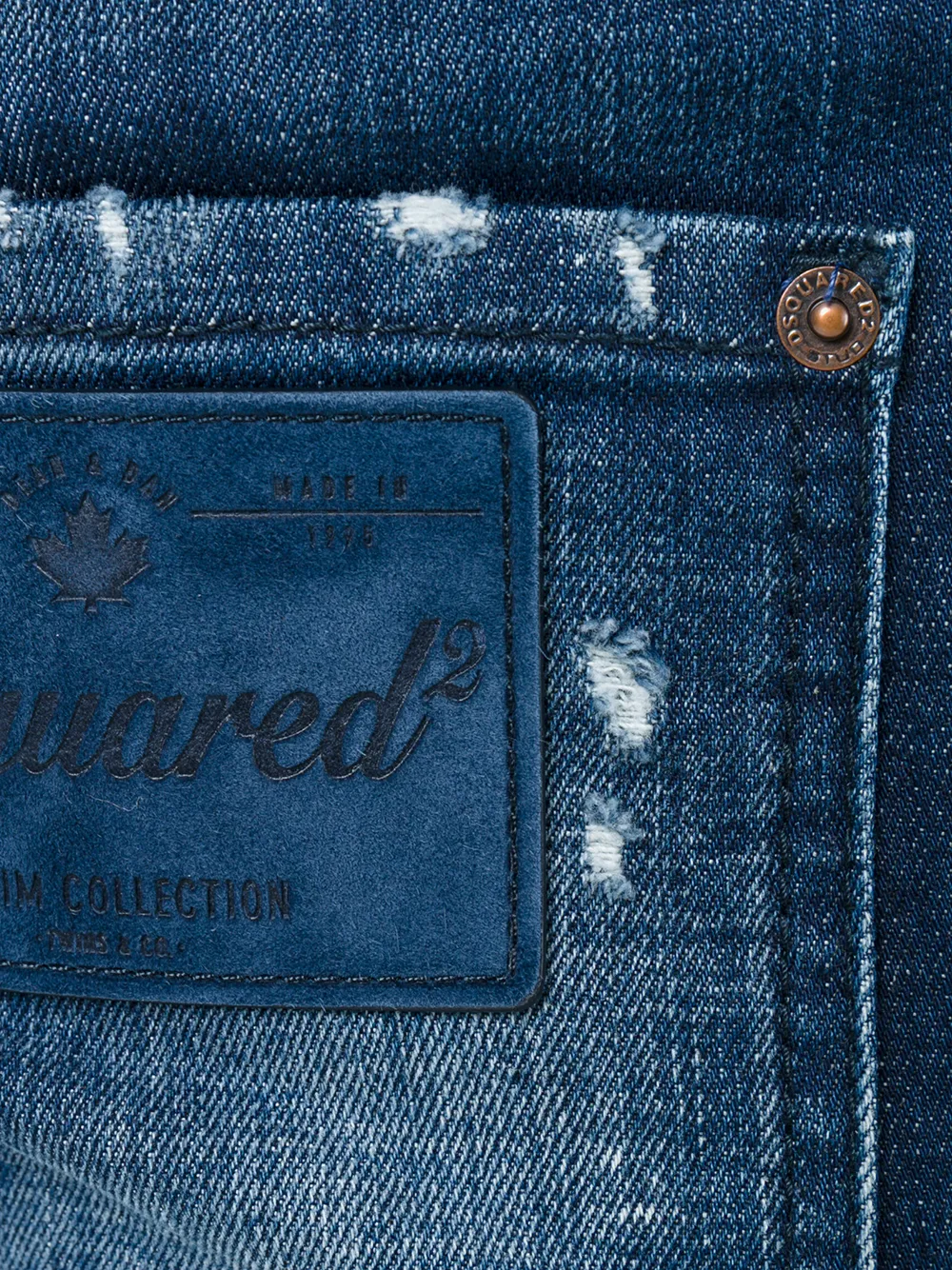 skater仿旧牛仔裤