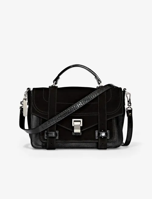 PS1+ Medium With Embossed Croc Strap
