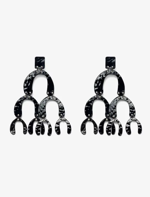 Large Hammered Earrings