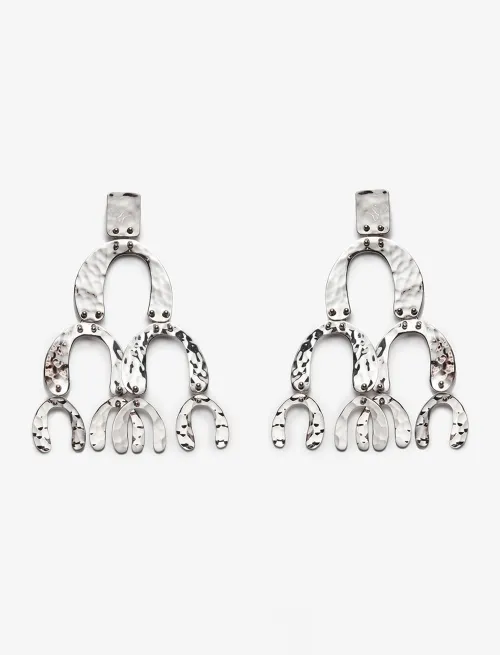 Large Hammered Earrings