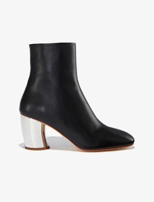Curved Heel Ankle Boot