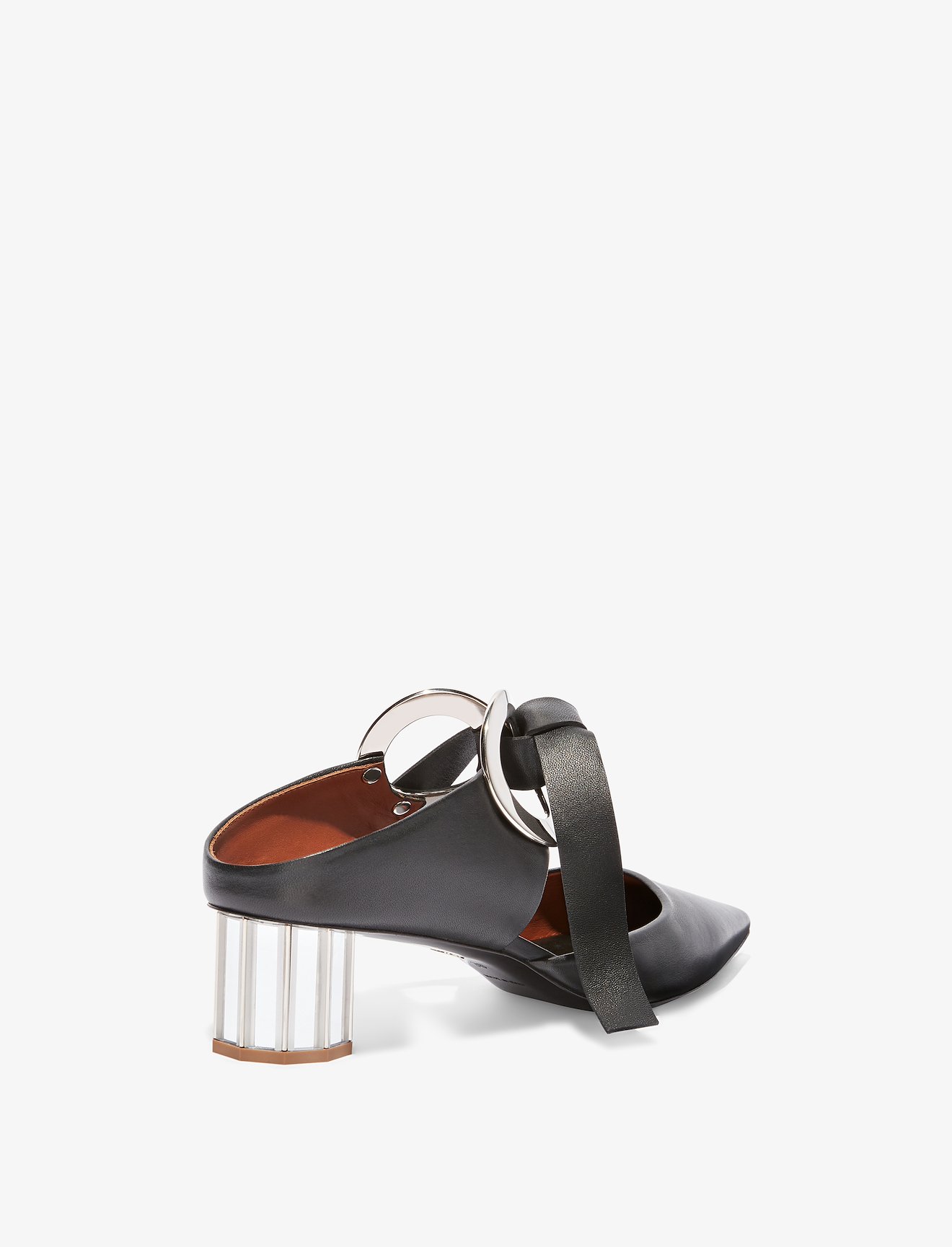 Grommet Block Heel Mules #2