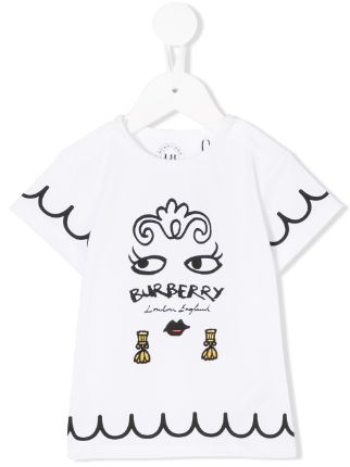 burberry shirt kids white