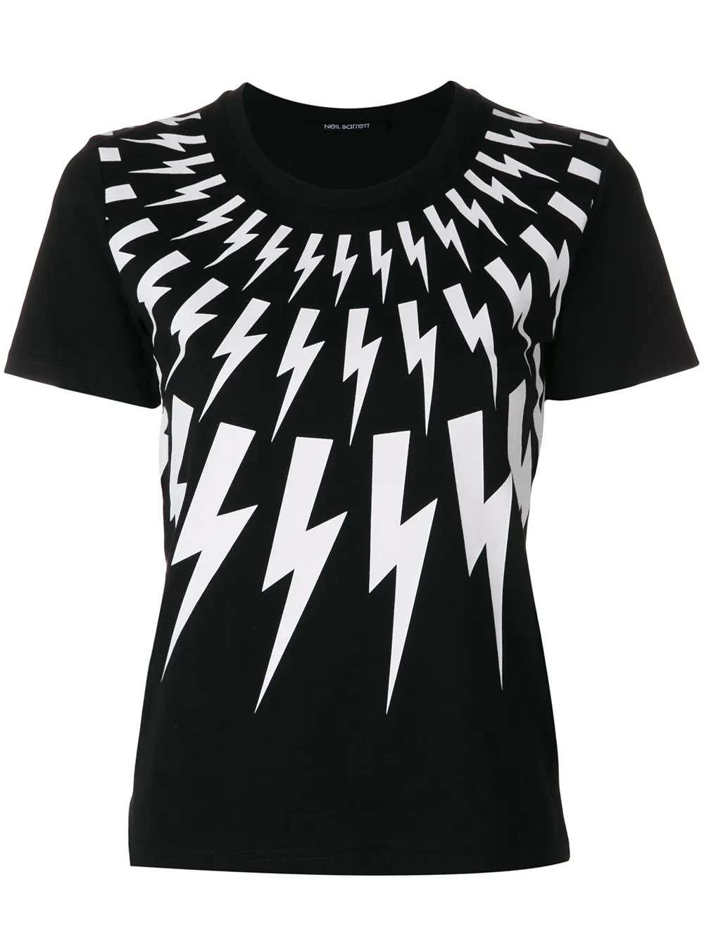 Neil Barrett T-Shirt mit Blitz-Print - Schwarz