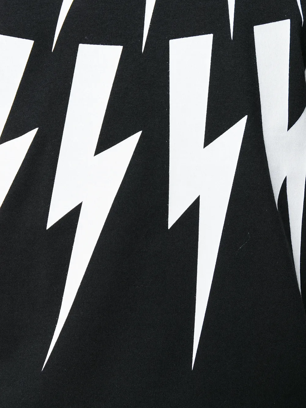 Neil Barrett lightning bolt T-shirt Zwart