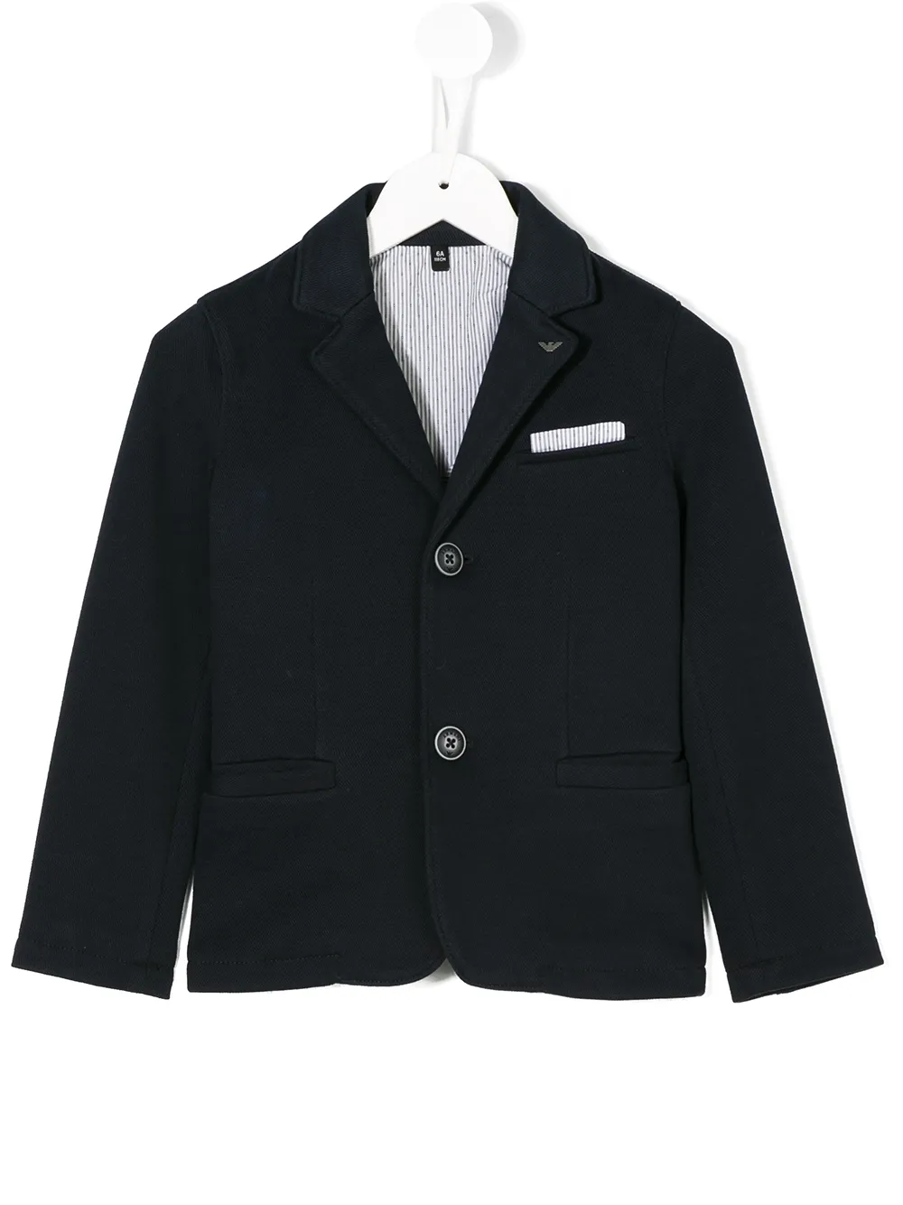 

Emporio Armani Kids pocket square blazer - Azul