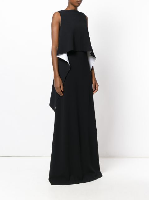 Givenchy top detail evening dress