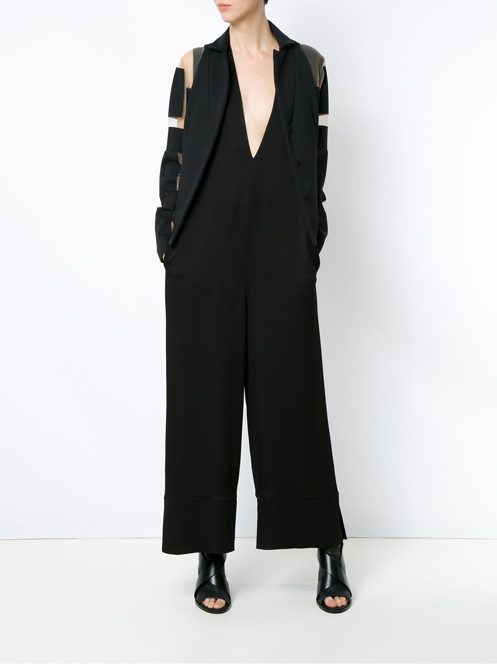 фото Gloria Coelho deep V-neck jumpsuit