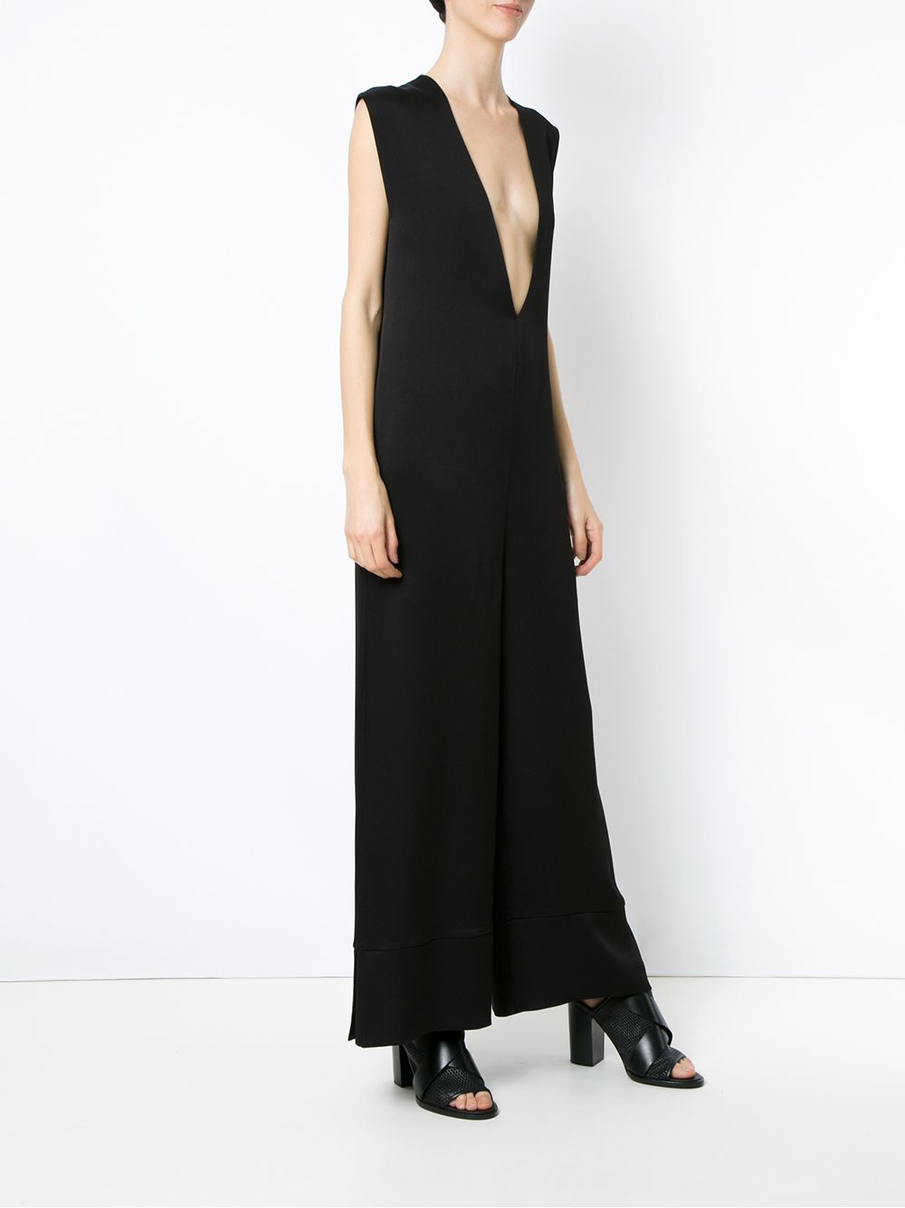 фото Gloria Coelho deep V-neck jumpsuit