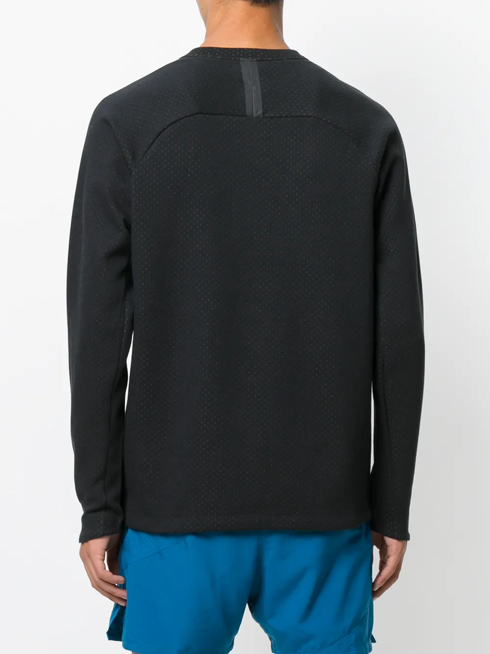 Nike Fleece sweater met ronde hals Zwart