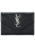 Saint Laurent small Monogram envelope wallet - Black