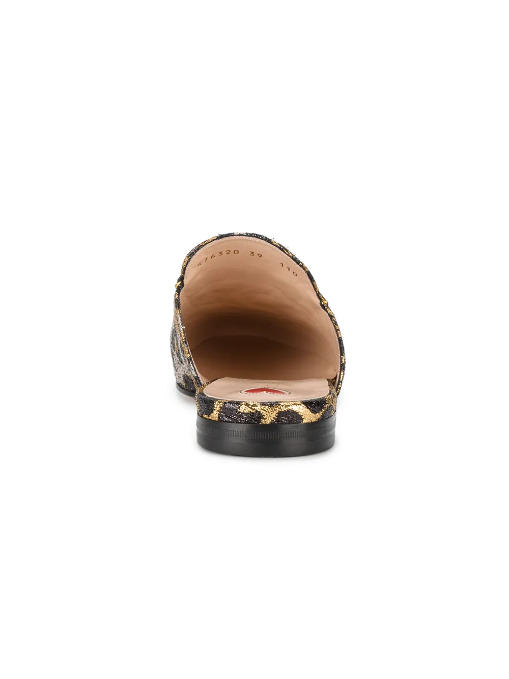 gucci leopard mules