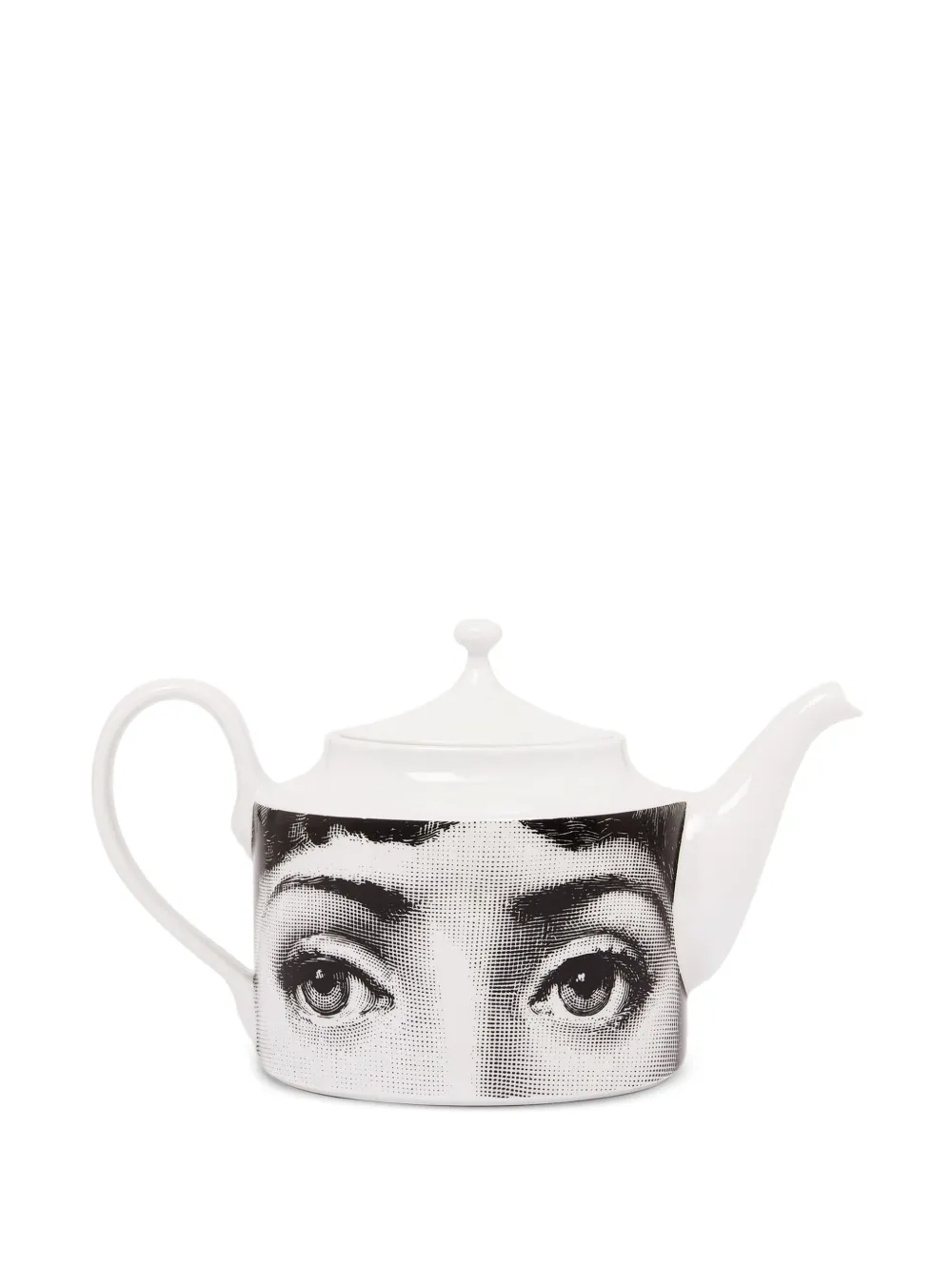  Fornasetti Teekanne Mit Gesichts Print   Schwarz 