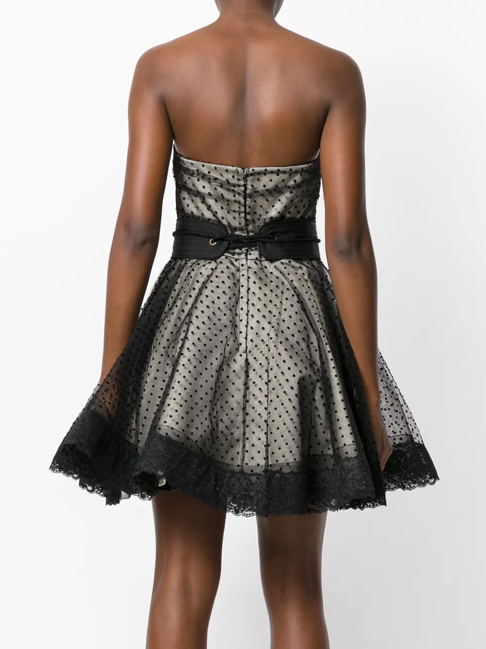 Marc Jacobs polka dot cocktail dress Zwart