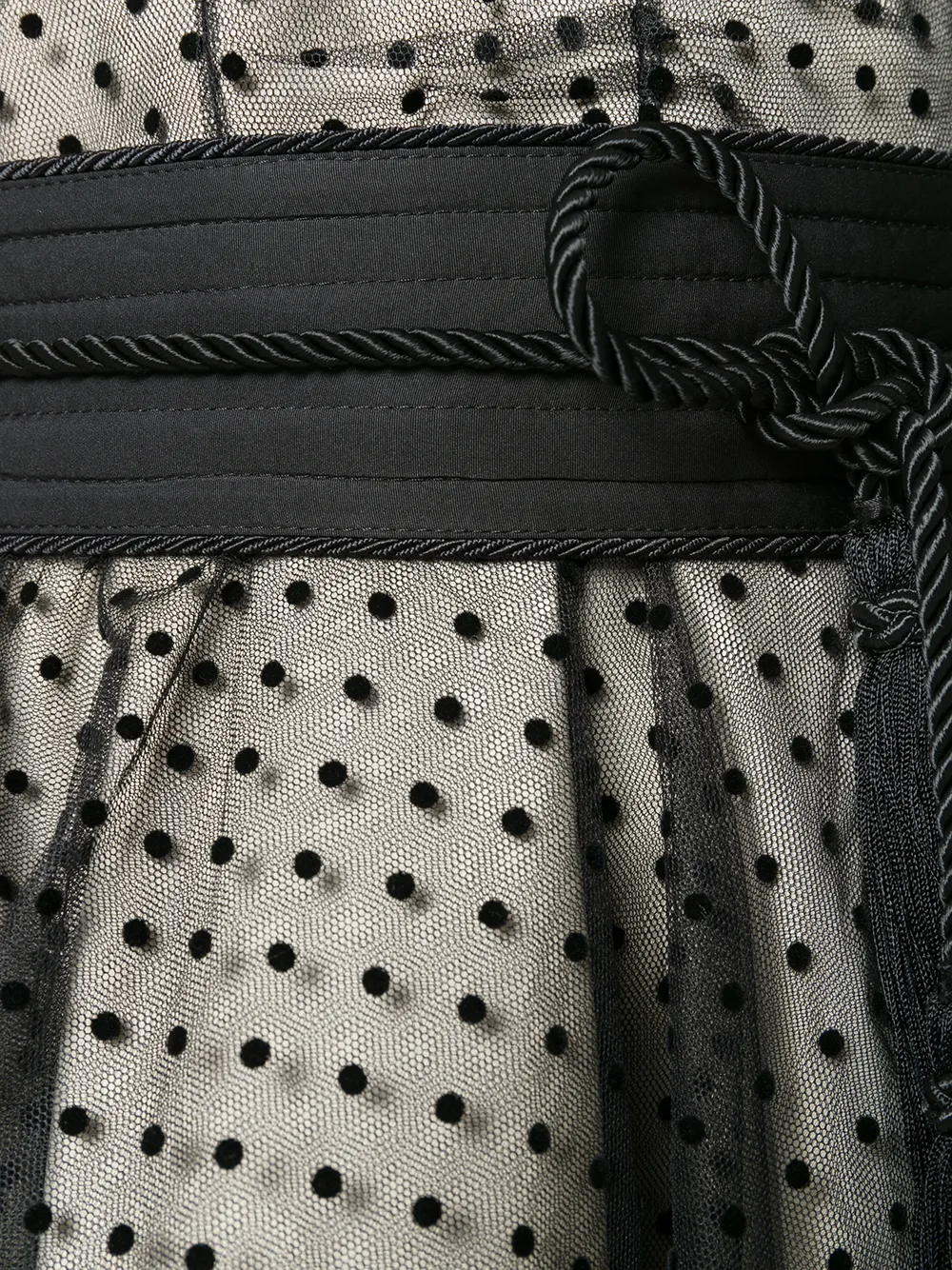 Marc Jacobs polka dot cocktail dress Zwart