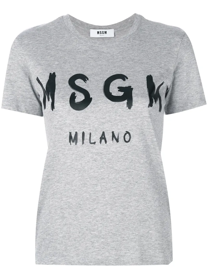 футболка с логотипом  MSGM