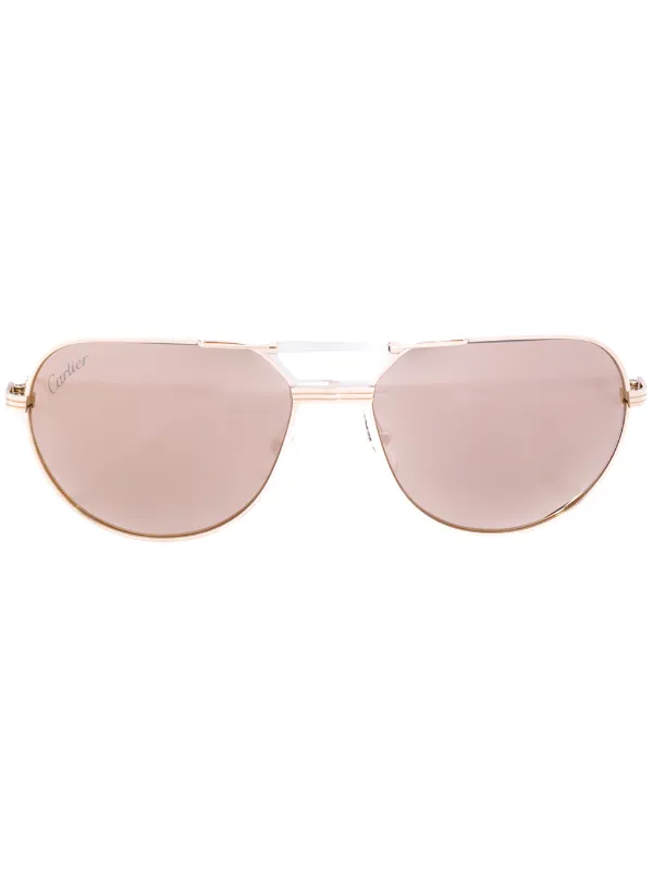 de Cartier aviator-frame sunglasses 