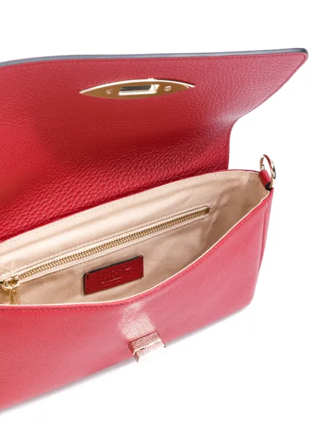 red studded clutch