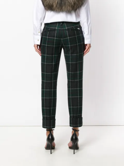 DSQUARED2 WOOL TARTAN PANTS