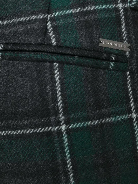 DSQUARED2 WOOL TARTAN PANTS