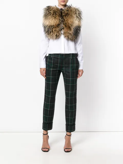 DSQUARED2 WOOL TARTAN PANTS