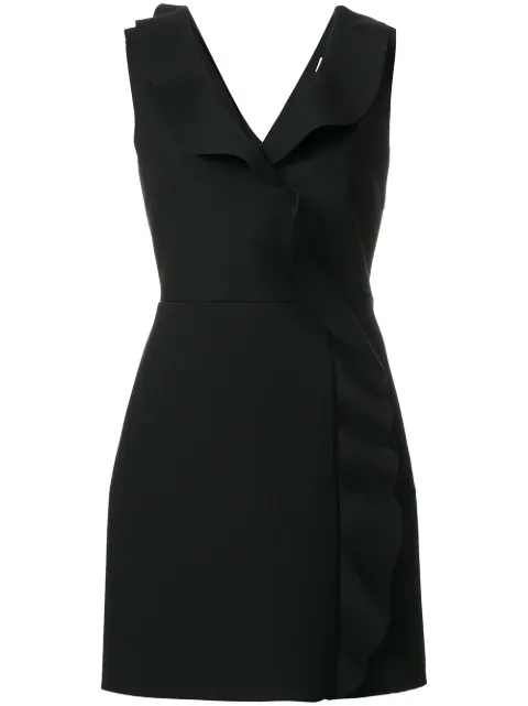 Click to view more detailed imagery on our partner's website Msgm Cascading Ruffle Sheath Dress In Black
