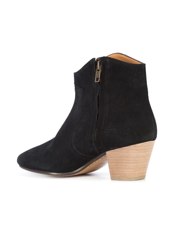 Isabel marant dicker hot sale boots black