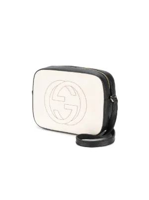 gucci black and white bag