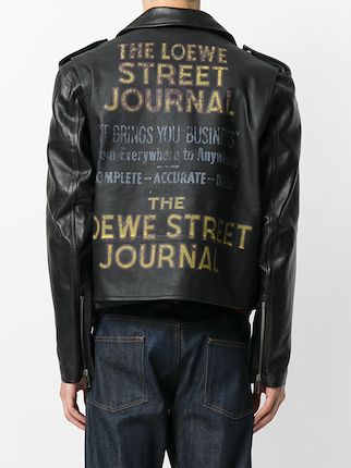 Loewe Street Journal机车夹克展示图