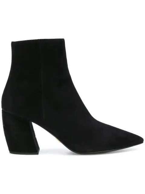 prada block heel boot