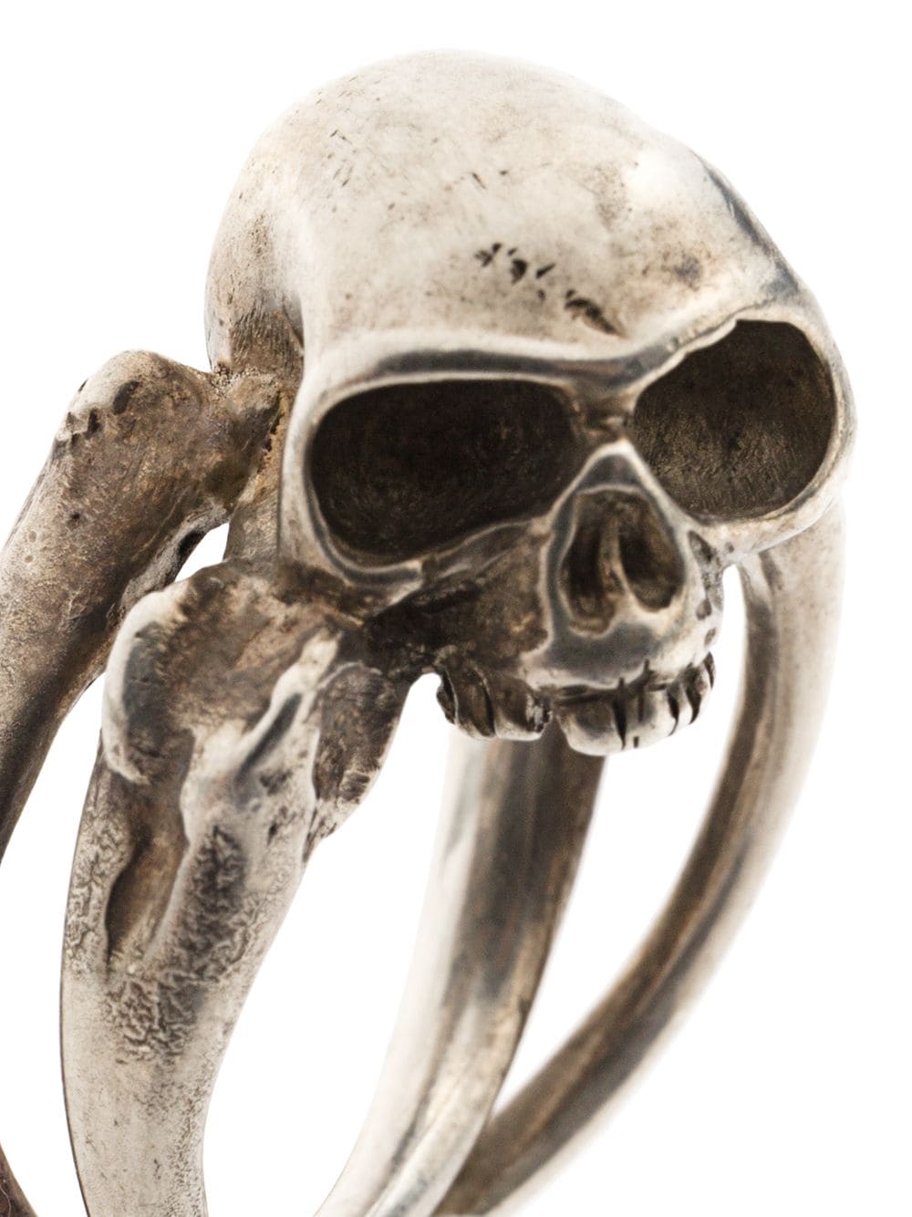 фото Werkstatt:münchen кольцо в виде перекрещенных костей с черепом