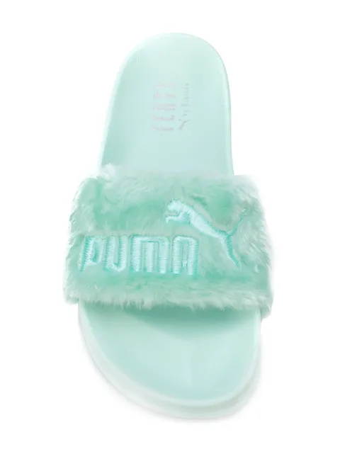 puma furry slides
