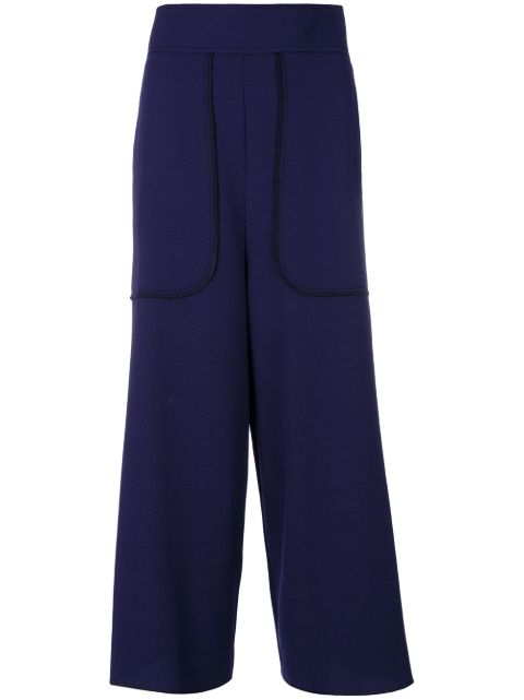 see by chloe cropped wide leg pants