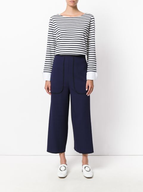 see by chloe cropped wide leg pants