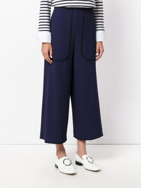 see by chloe cropped wide leg pants