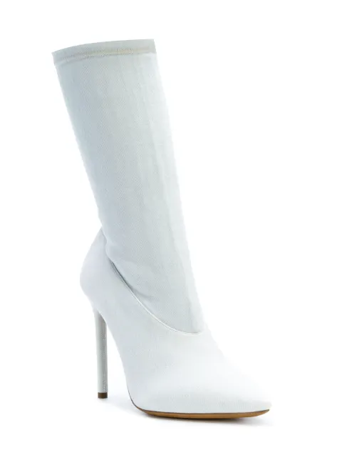 YEEZY Bleached Denim Boots | ModeSens